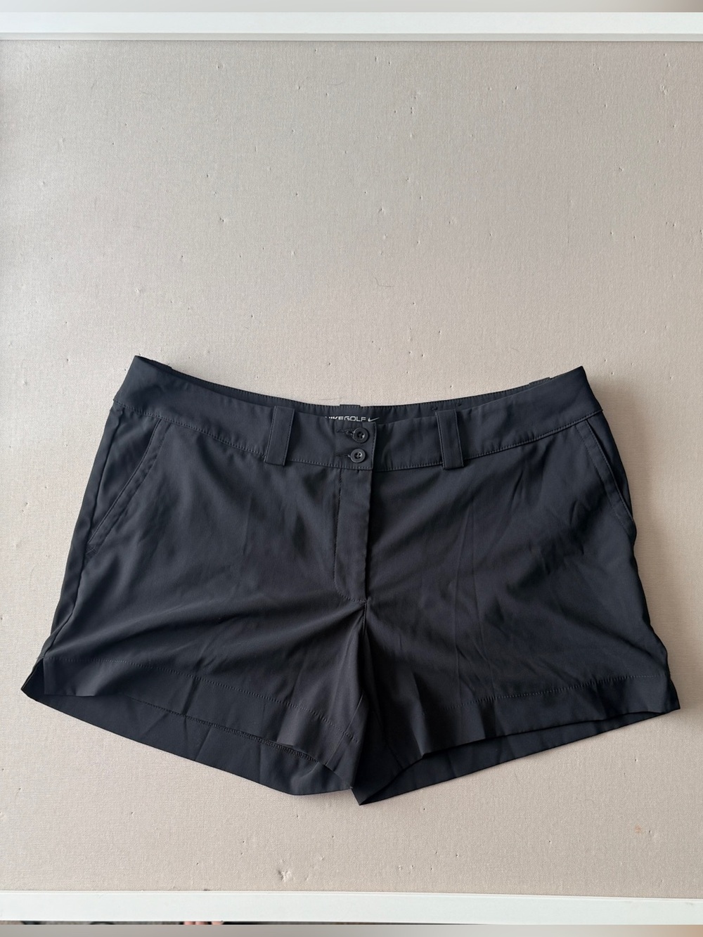 Nike Golf Women's Black Flat Front Athletic Shorts - 14